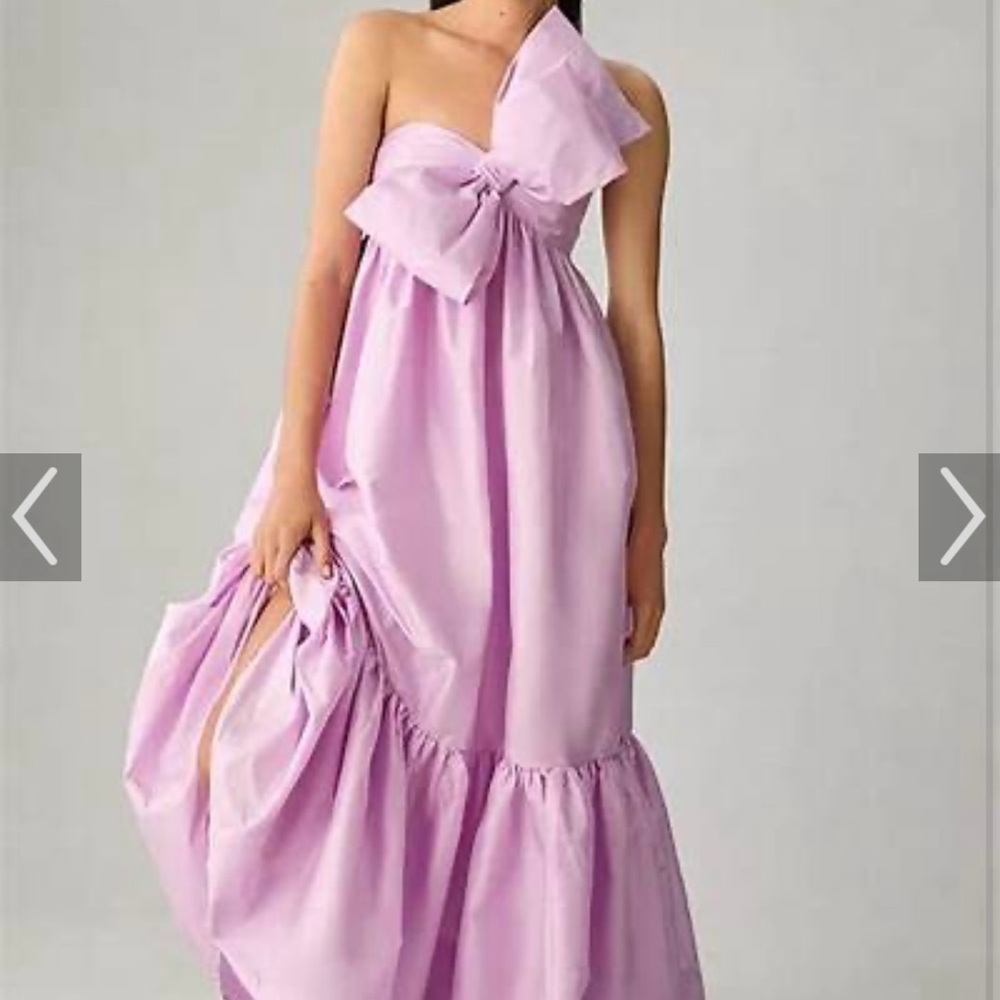 Anthropologie ATSU Bow Dress, Lilac, Size M